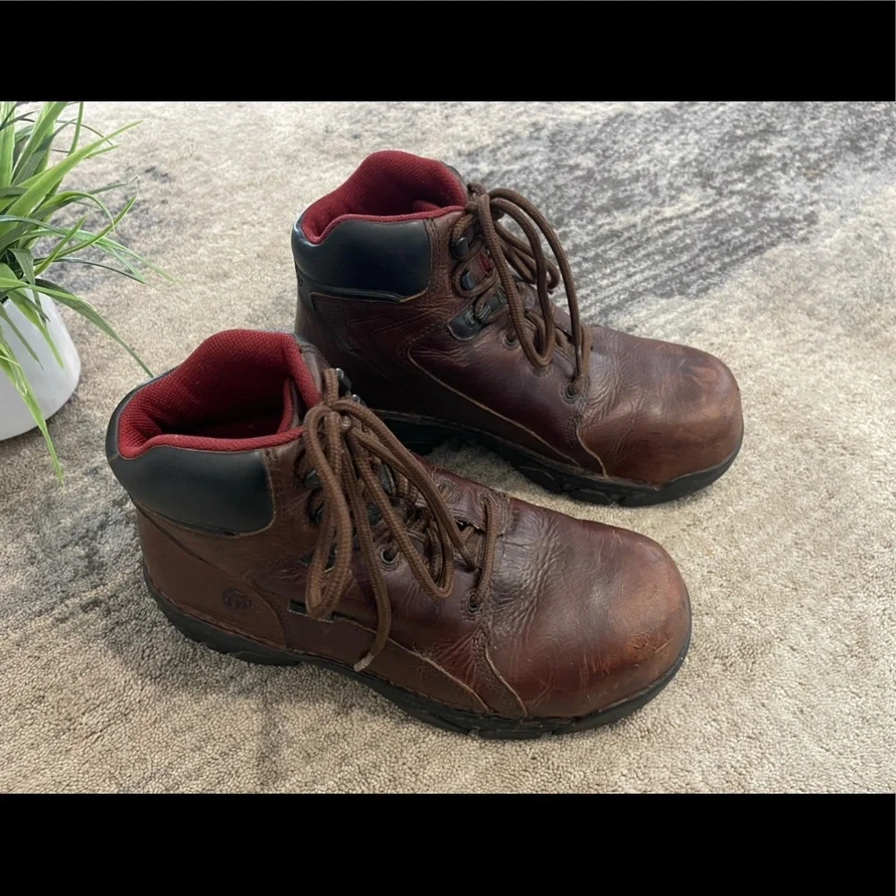 Wolverine Men’s Heavy Duty Strong Brown Boots - Picture 6 of 12